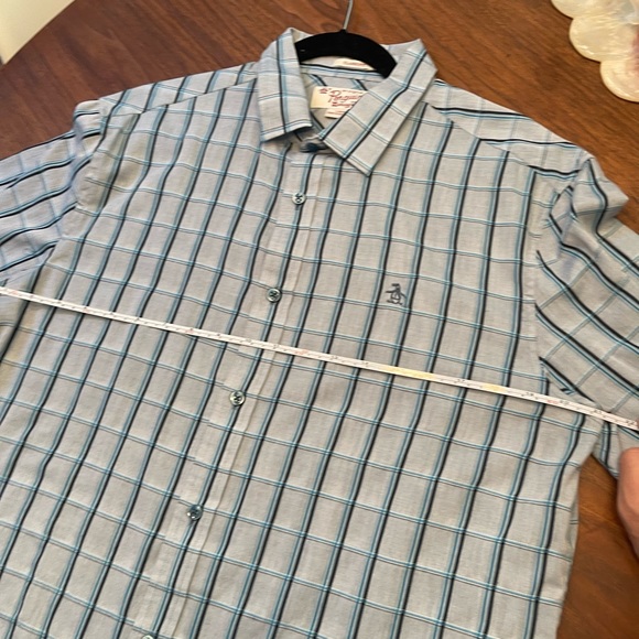 Original Penguin Classic Fit Short Sleeve Button Down Shirt - Picture 7 of 9
